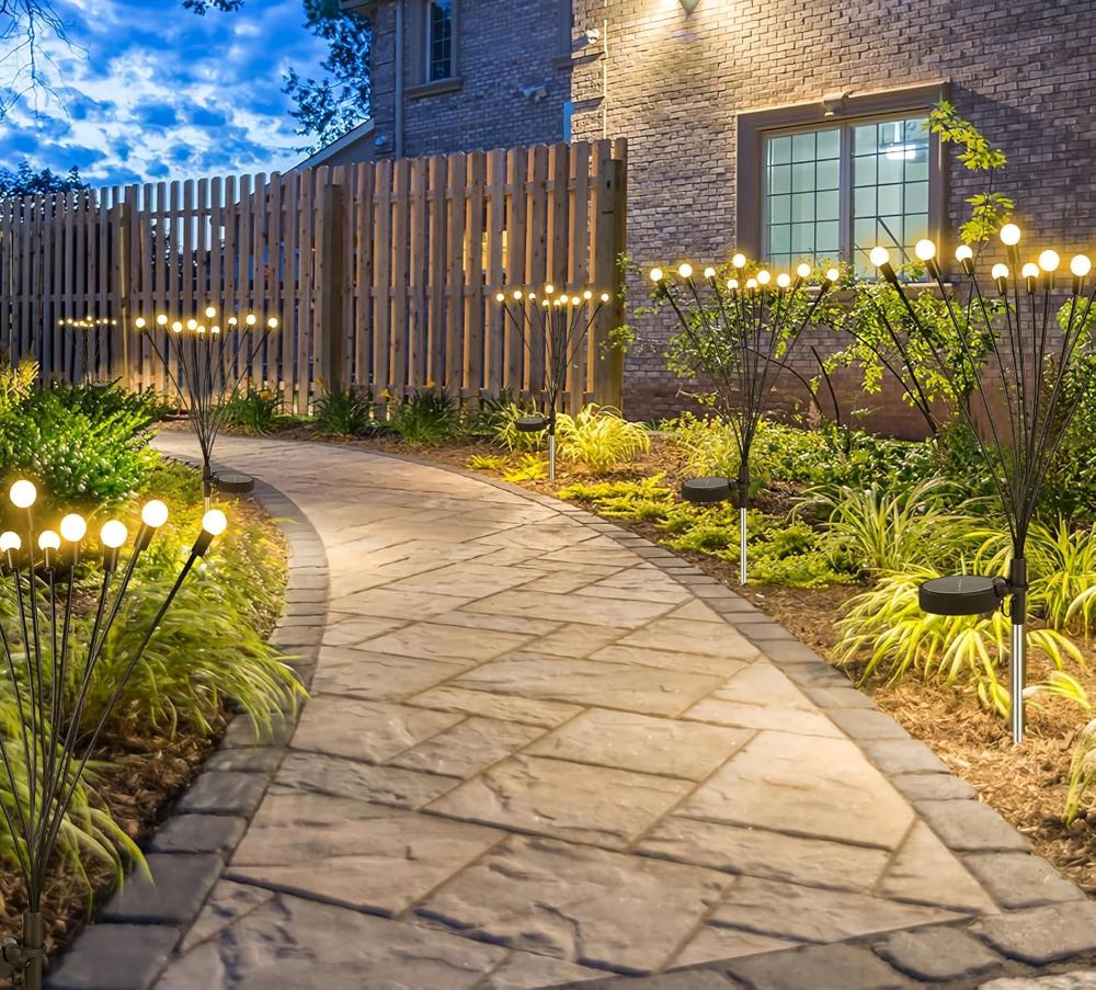 5. Luces efecto luciérnaga: movimiento suave para parterres y jardineras