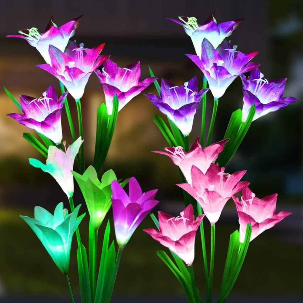 7. Flores de luz: magia en tus jardineras